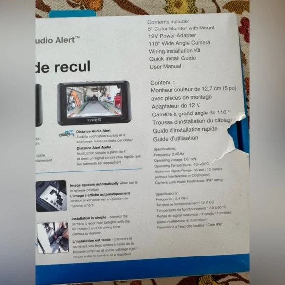 Type S Backup Camera Kit with Integrated Display - Picture 4 of 4